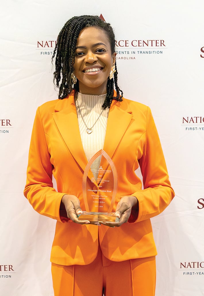 Claflin University educator Chicquetta President Reed named Outstanding First-Year Student Advocates Award