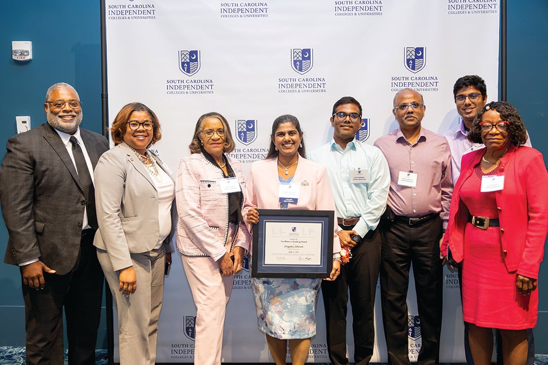 Claflin University’s Dr. Friggita Johnson receives Excellence in Teaching Award